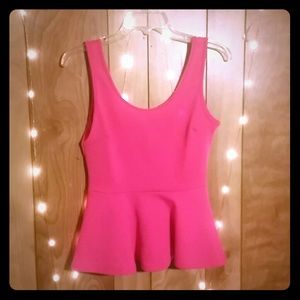 Pink tank top with bow on the back